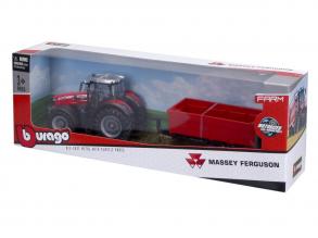 Bburago - Massey Fergusson 8740S mit Anhänger