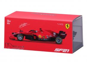 Bburago 1:43 Rennwagen - Ferrari, Saison 2021 Auto mit Fahrer