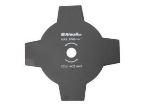 Riwall Vierkantschneidemesser für Rasenmäher 255mm / 25,4mm / 1,4 mm