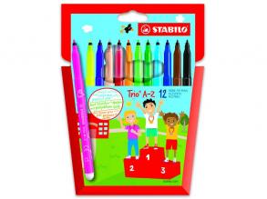 Stabilo Trio A-Z Marker Stifteset - 12 Stück