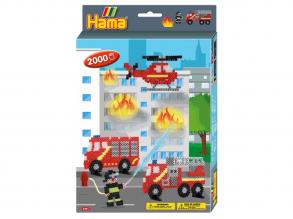 Hama Schnurperlen-Set Feuerwehr, 2000St.