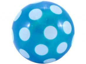 Blau gepunkteter Gummiball - 14 cm