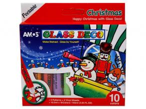 Glasmalereiset Weihnachten - 10 Farben - Amos