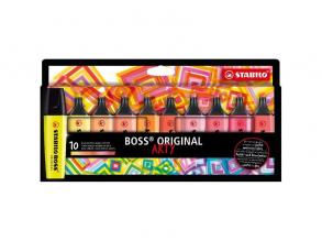 STABILO BOSS ORIGINAL ARTY warme Farben 10 Stück/Packung Textmarker