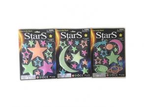 Glow in the dark stars Wandaufkleber-Set in verschiedenen Ausführungen