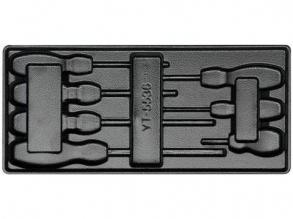 YATO Schraubendrehersatz YT-5536 ohne Werkzeuge für Werkzeugwagen