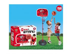 Stehender Basketballkorb mit Ball 150cm