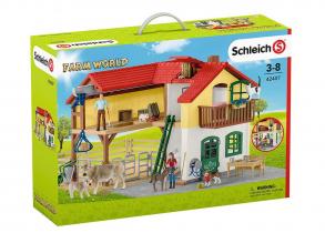 Schleich Bauernhaus mit Ställen und Tieren