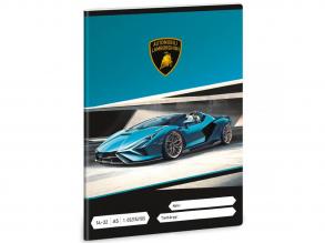 Ars Una: Lamborghini blau 1. Klasse Linie Notizbuch A/5