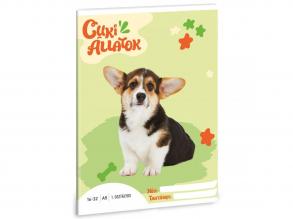 Ars Una: Niedliche Tiere - Welsh Corgi 1. Klasse Notizbuch A/5