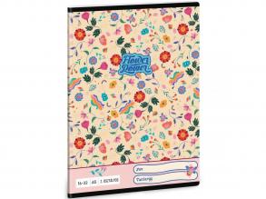 Ars Una: Flower Power florales Muster 2. Klasse liniertes Notizbuch 32 Blätter A/5