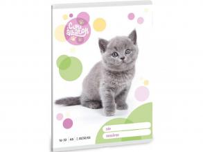 Ars Una: Cute Animals - Britisch Kurzhaar Katze 2. Klasse liniertes Notizbuch 32 Seiten A/5