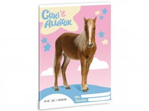 Ars Una: Cute Animals - Palomino Pony 2. Klasse liniertes Notizbuch A/5