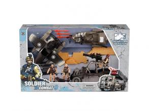 Soldier Force 9 Militärisches Spielzeugset mit Wasserflugzeug und Hund