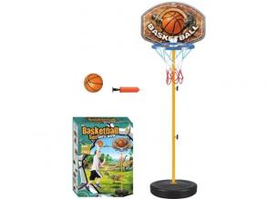 Dinosaurier Stehkorb-Set mit Ball und Pumpe 90-125cm