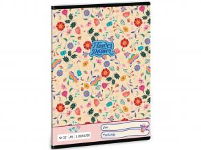 Ars Una: Flower Power 3. Klasse liniertes Notizbuch mit Blumenmuster 32 Seiten A/5