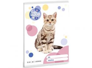 Ars Una: Niedliche Tiere - American Shorthair Cat 3. Klasse liniertes Notizbuch 32 Seiten A/5