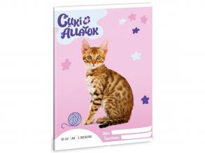 Ars Una: Niedliche Tiere - Bengalische Katze 3. Klasse Line Notebook A/5