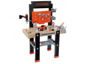 Smoby: Black and Decker Werkbank Montagetisch - 92 Teile