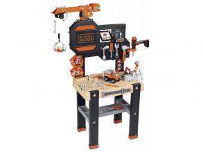 Smoby: Black and Decker Bautisch mit Kran - 94 Teile