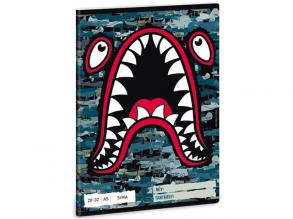 Flying Sharks einfaches Notizbuch A/5