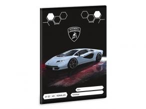 Ars Una: Graues Lamborghini liniertes Notizbuch A/5 21-32