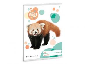 Ars Una: Niedlicher roter Panda liniertes Notizbuch A/5 21-32