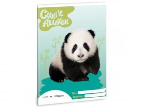 Ars Una: Niedliche Tiere - Panda liniertes Notizbuch A/5