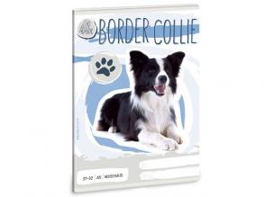 Niedliche Tiere - Border Collie kariertes Büchlein A/5