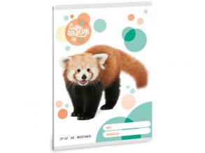 Ars Una: Niedliche Tiere - Rotes Panda-Karoheft A/5 27-32