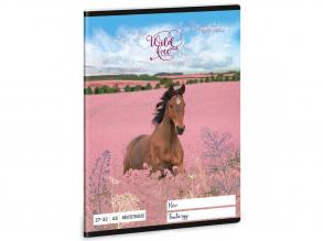 Ars Una: Wild and Free kariertes Heft mit Pferd A/5