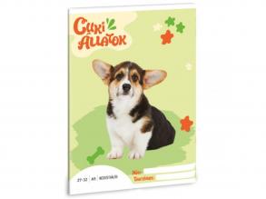 Ars Una: Niedliche Tiere - Welsh Corgi kariertes Heft A/5 27-32