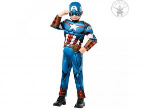 Captain America Avengers Assemble Deluxe - Child Jungenkostüm