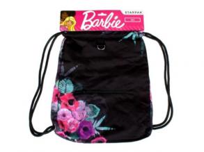 Barbie floral schwarzer Turnbeutel, Sporttasche