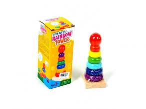 Regenbogen-Turmstapler-Spiel