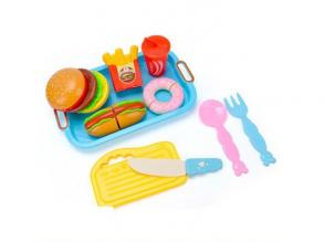 Schnellrestaurant-Menü mit Tablett 10pcs Spielset