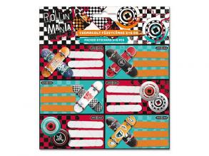 Ars Una: Rollin Mania Rollschuhmuster verpackt Booklet Etikett 3x6pcs