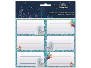 Ars Una: Stardust Einhorn Muster verpackt Broschüre Etikett 3x6pcs