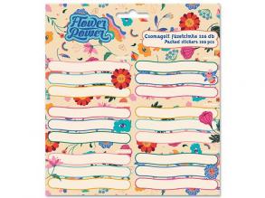 Ars Una: Flower Power Blumenmuster verpackt Broschüre Etikett 3x6pcs