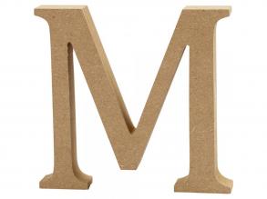 Buchstabe M MDF 8cm, 1Stk.