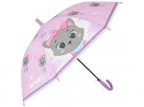 Spirit: Kitty grau kitty automatischer Regenschirm 19" 66cm