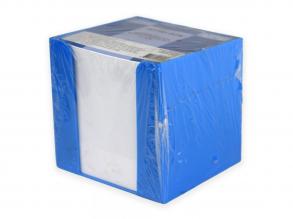 Notizblock in blauem Halter 750 Blatt 9x9x9cm