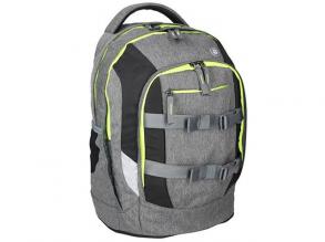 Spirit: Urban grau-schwarz-gelber ergonomischer Schulranzen, Rucksack