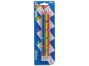 Geist: Mathematischer Graphitstift mit Radiergummi 4er-Set