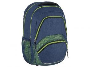 Spirit: Freedom blaue und neonfarbene runde Schultasche, Rucksack