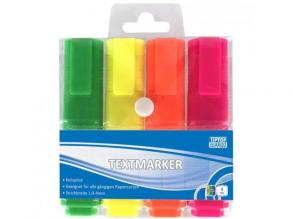 Spirit: textmarker neon 4er Set Textmarker mit 1-4mm Schnittkanten