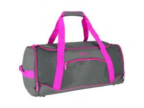 Spirit: Turnbeutel neon pink-grau 20x51x23cm