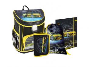 Geist: Vision Racer ergonomische Schultasche, Rucksack 4er-Set