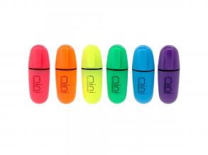 Spirit: Mini Neon Textmarker Filz 6er Set