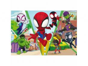 Spidey und die Bande - 2-in-1-Puzzle mit 24 Teilen